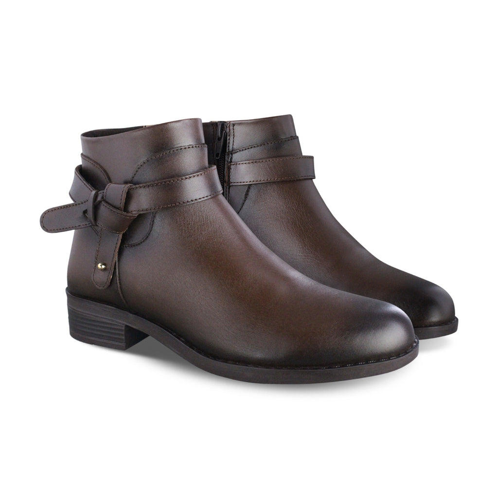 Botín Mujer 74183 Davina Piel Brandy - vista 4