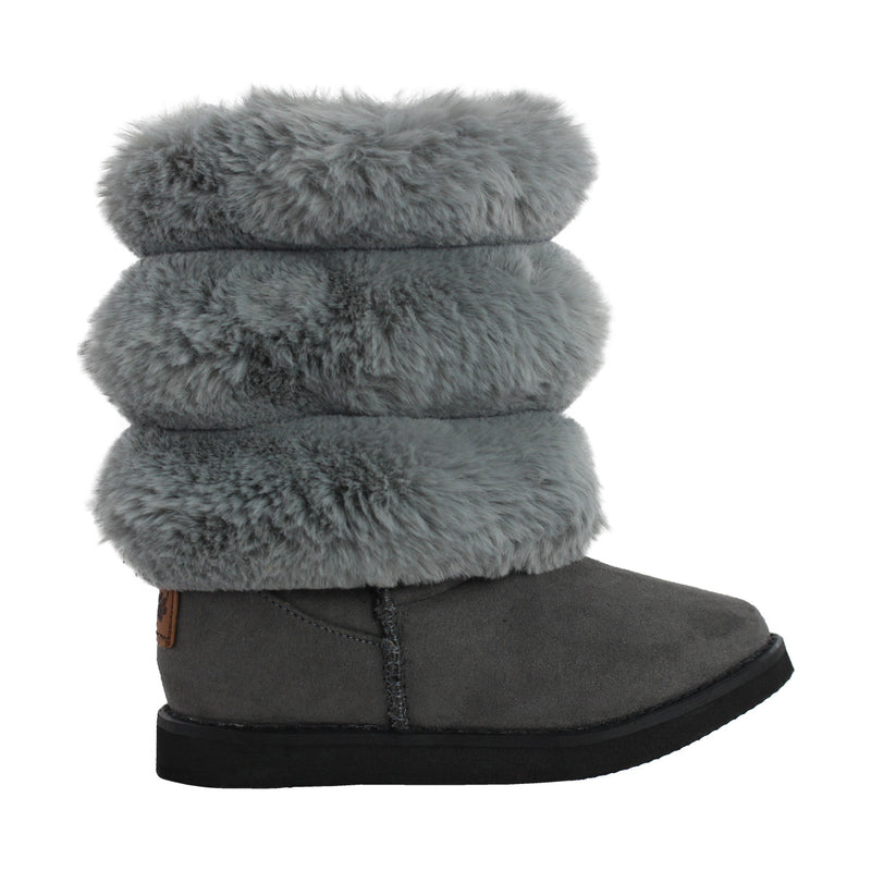 Bota de Mujer 7621 Davina Gris con Peluche