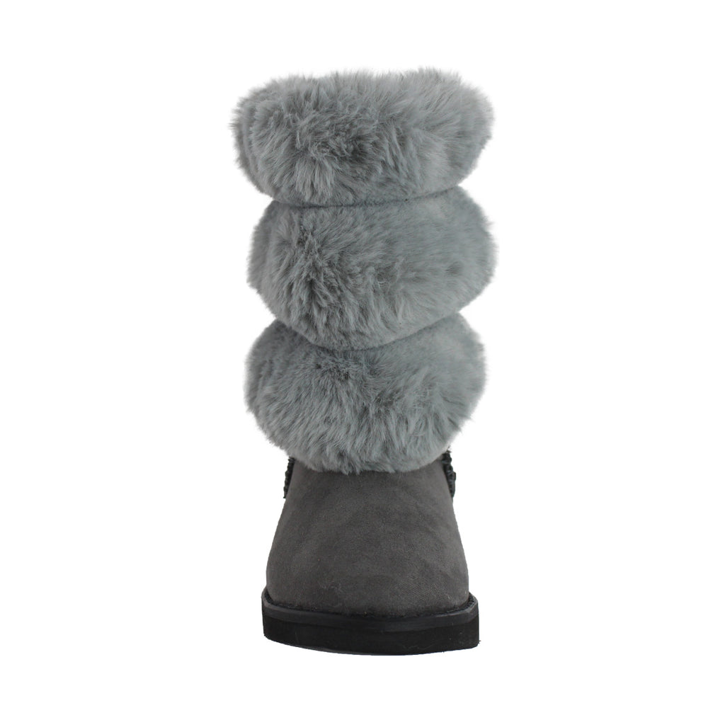 Bota de Mujer 7621 Davina Gris con Peluche