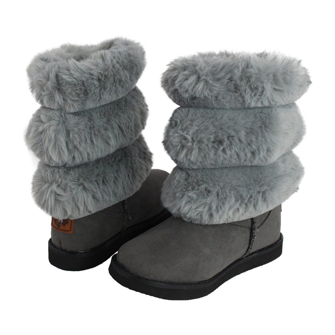 Bota de Mujer 7621 Davina Gris con Peluche