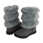 Bota de Mujer 7621 Davina Gris con Peluche