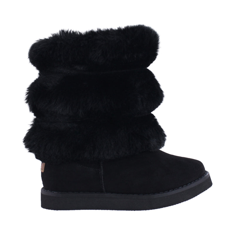 Bota de Mujer 7621 Davina Negro con Peluche