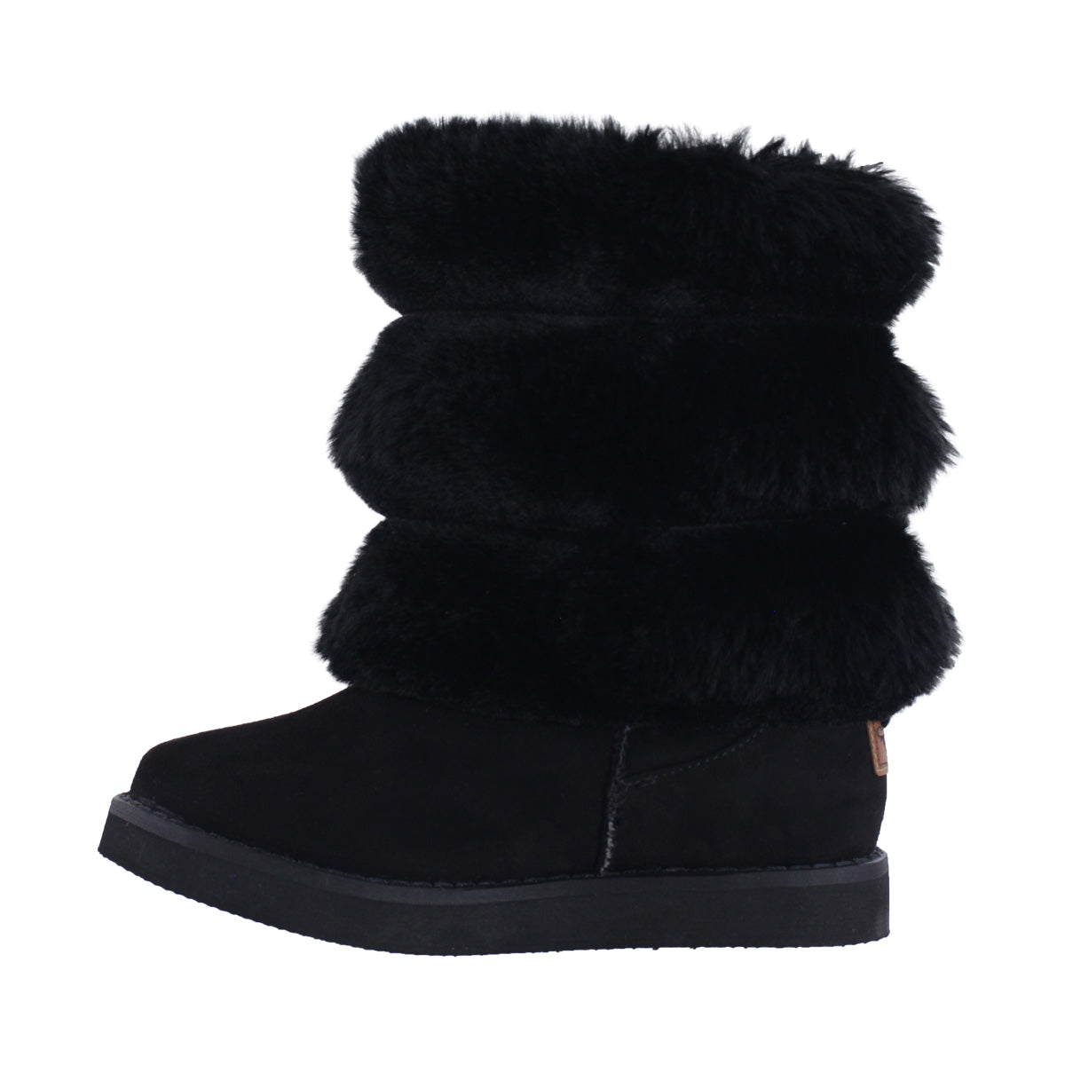Bota de Mujer 7621 Davina Negro con Peluche