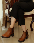 Bota de Mujer 81102 Piel Davina Café
