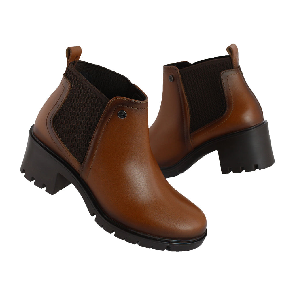 Bota de Mujer 81102 Piel Davina Café