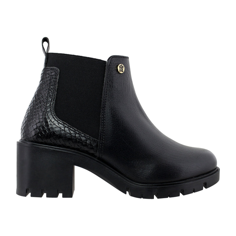 Botín Mujer 81103 Davina Piel Negro