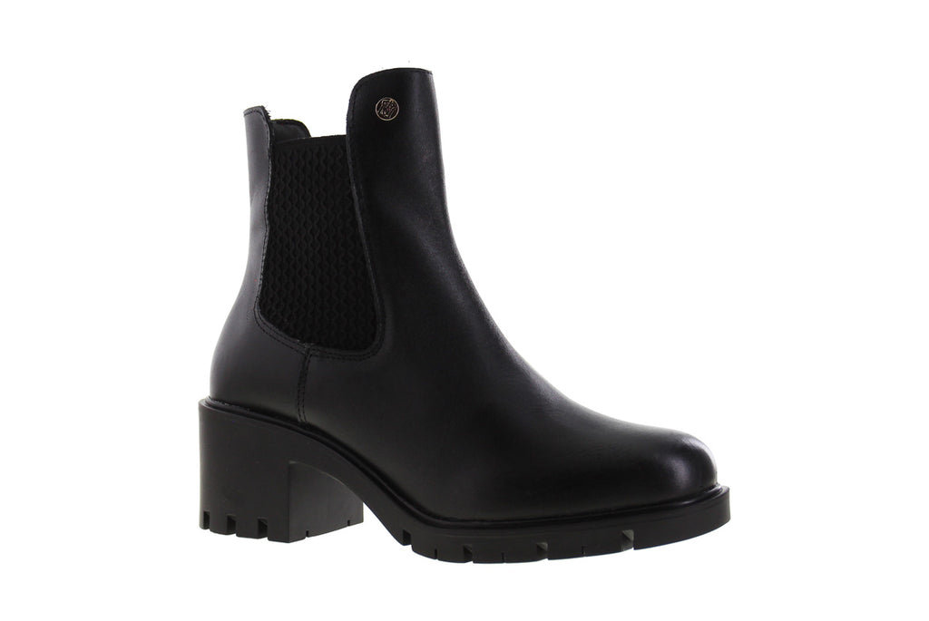 Bota de Mujer  81200 Davina Piel Negra con Elástico