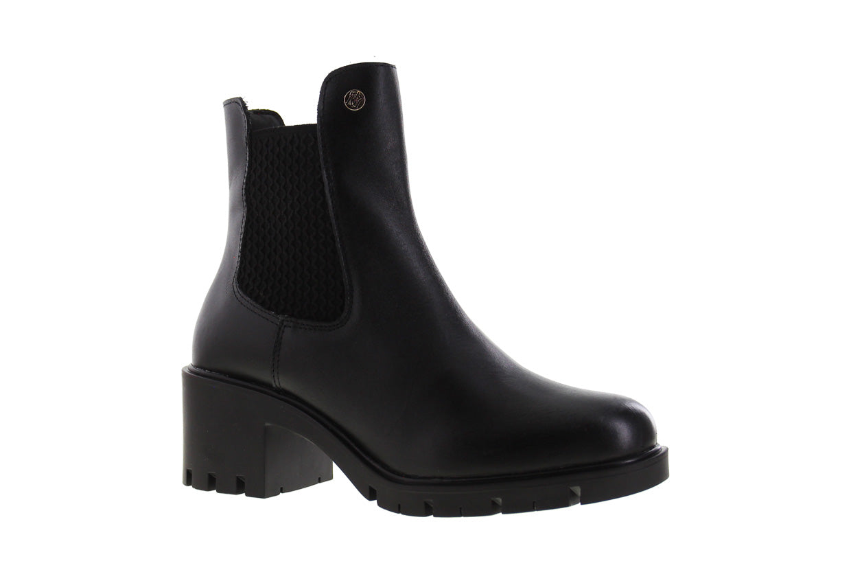 Bota de Mujer  81200 Davina Piel Negra con Elástico