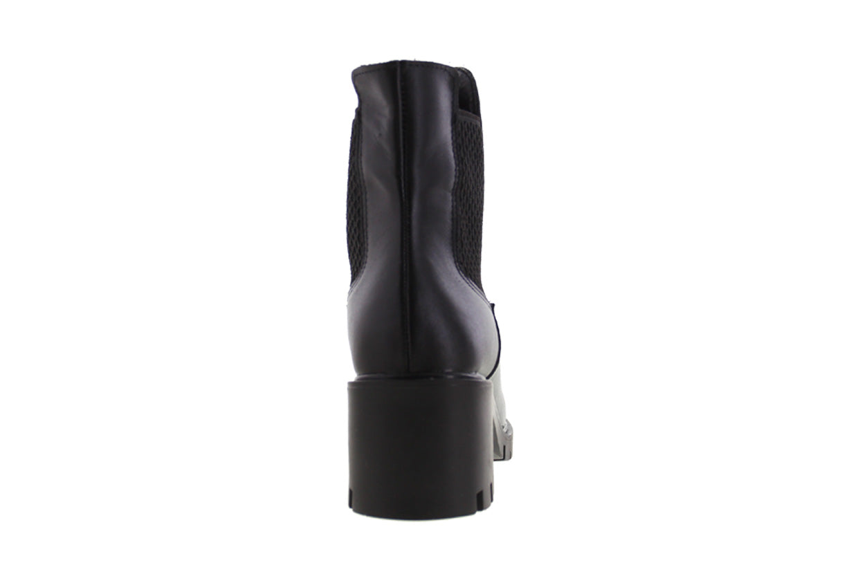 Bota de Mujer  81200 Davina Piel Negra con Elástico