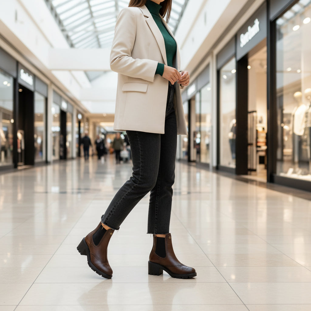 Bota de Mujer 81205 Davina Piel Shedron con Tacón