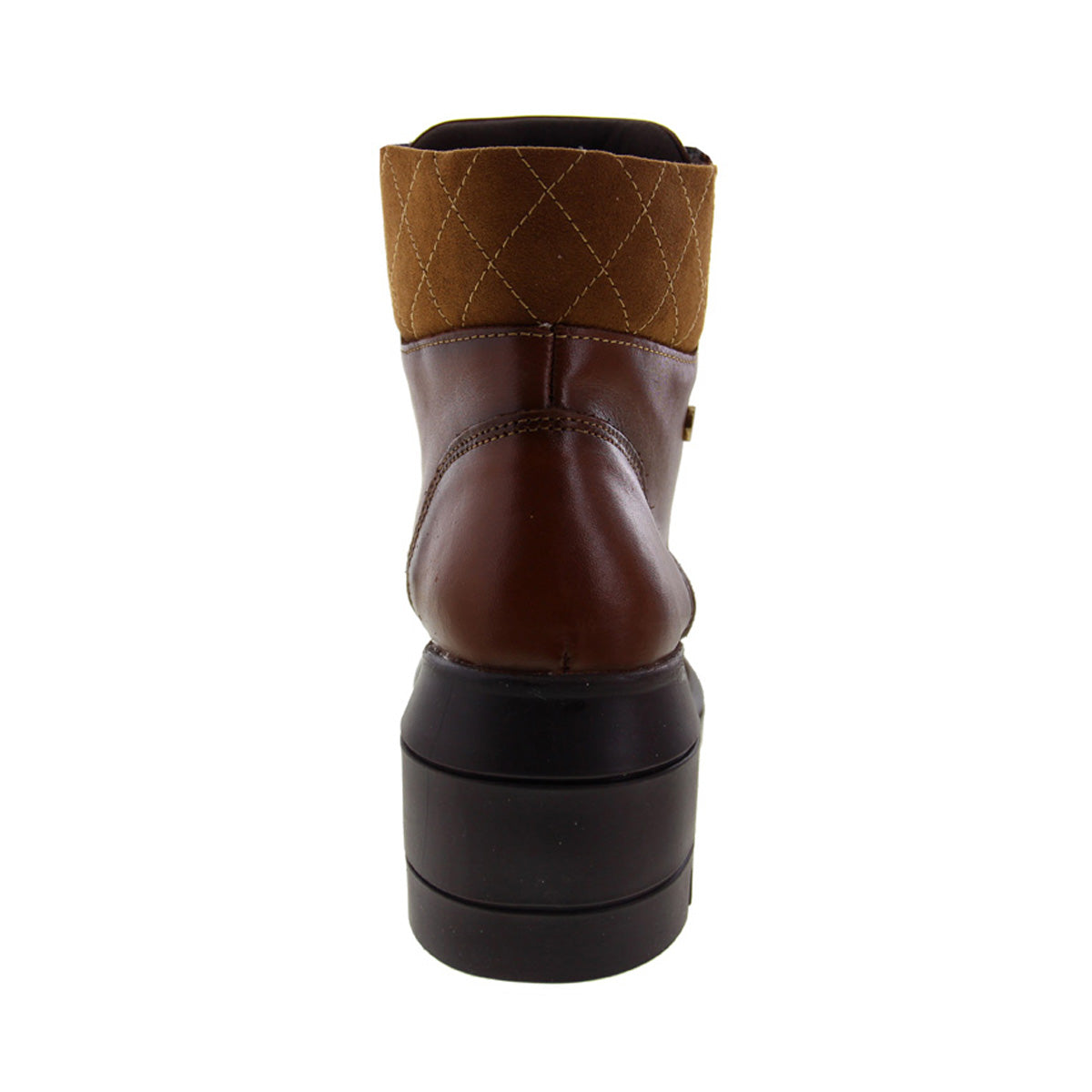 Bota de Mujer 81302 Davina Piel Café con Cintas