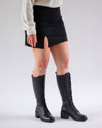 Bota Alta Mujer 85100 Piel Negro