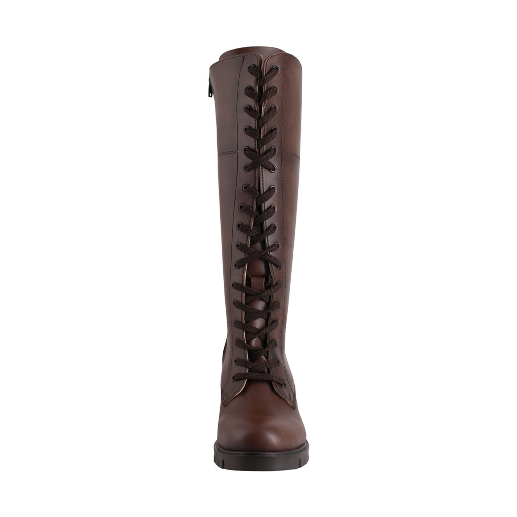 Bota Alta Mujer 85110 Davina Café Claro