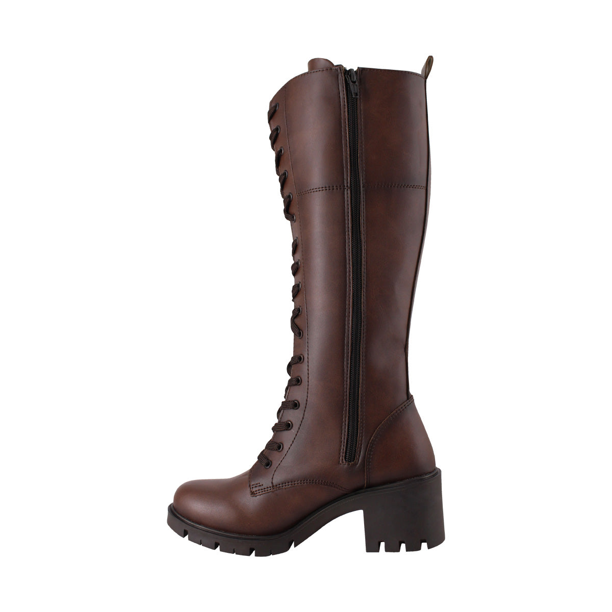 Bota Alta Mujer 85110 Davina Café Claro