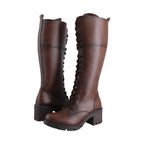 Bota Alta Mujer 85110 Davina Café Claro