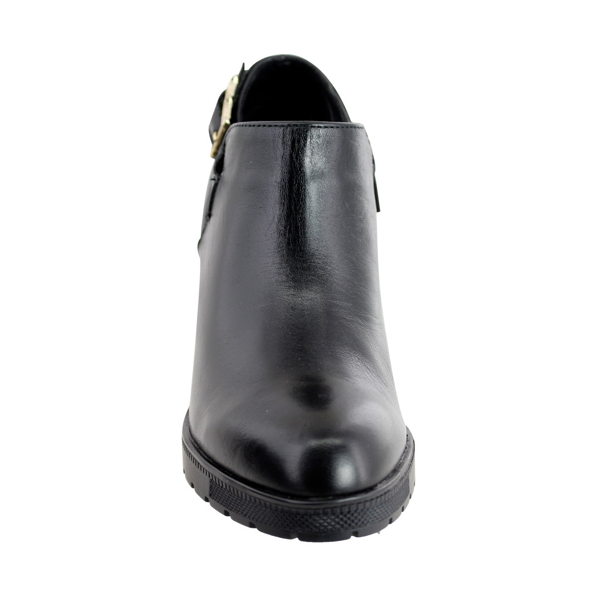 Bota de Mujer 90002 Piel Davina Negro con Tacón