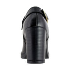 Bota de Mujer 90002 Piel Davina Negro con Tacón