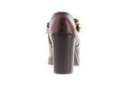 Bota de Mujer 90004 Davina Piel Café con Tacón