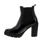 Bota Mediana 90102 Davina Sint. Charol Negro