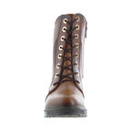 Bota de Mujer 90420 Davina Piel Maple con Cintas