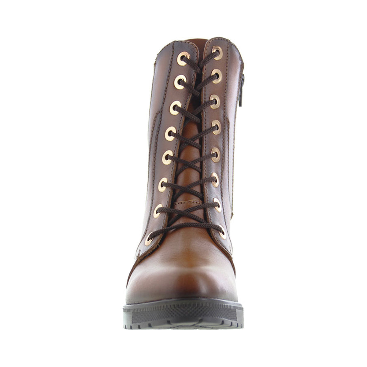 Bota de Mujer 90420 Davina Piel Maple con Cintas