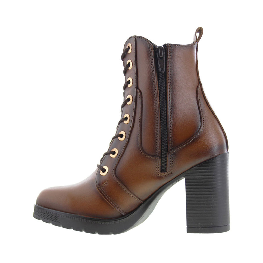 Bota de Mujer 90420 Davina Piel Maple con Cintas