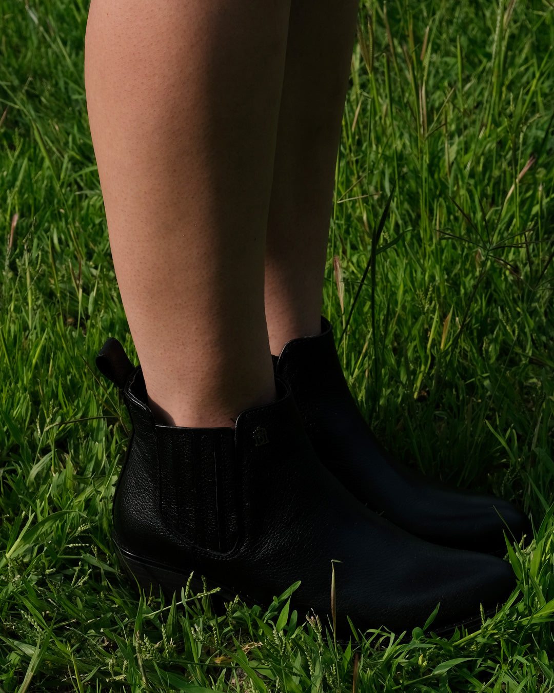 Bota Vaquera de Mujer Dama 96000 Davina Piel Negro