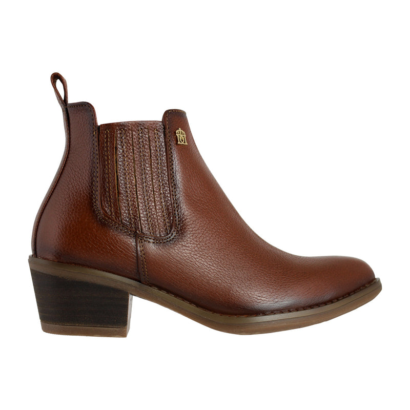 Bota Vaquera de Mujer 96000 Davina Piel Café