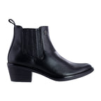 Bota Vaquera de Mujer Dama 96000 Davina Piel Negro