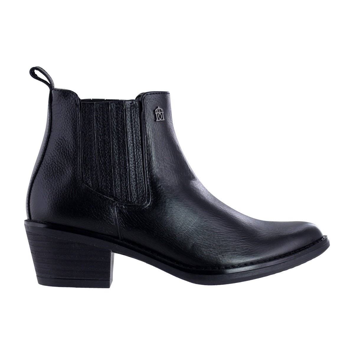 Bota Vaquera de Mujer Dama 96000 Davina Piel Negro