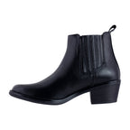 Bota Vaquera de Mujer Dama 96000 Davina Piel Negro