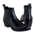 Bota Vaquera de Mujer Dama 96000 Davina Piel Negro