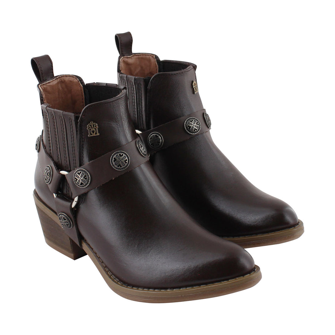 Bota Vaquera de Mujer 96001 Davina Piel Café