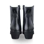 Bota Vaquera Mujer 96040 Eleonor Piel Negro al tobillo