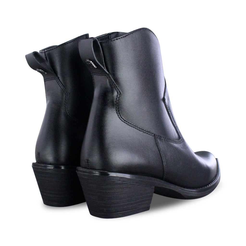 Bota Vaquera Mujer 96040 Eleonor Piel Negro al tobillo
