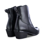 Bota Vaquera Mujer 96040 Eleonor Piel Negro al tobillo
