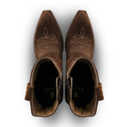 Bota Vaquera Mujer 96100 Lucía Gamuza Avellana - vista 5