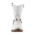 Bota Vaquera de Mujer 96115 Davina Blanca con Estribo