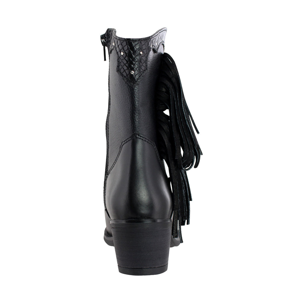 Bota Vaquera Mujer 96121 Davina Piel Negro