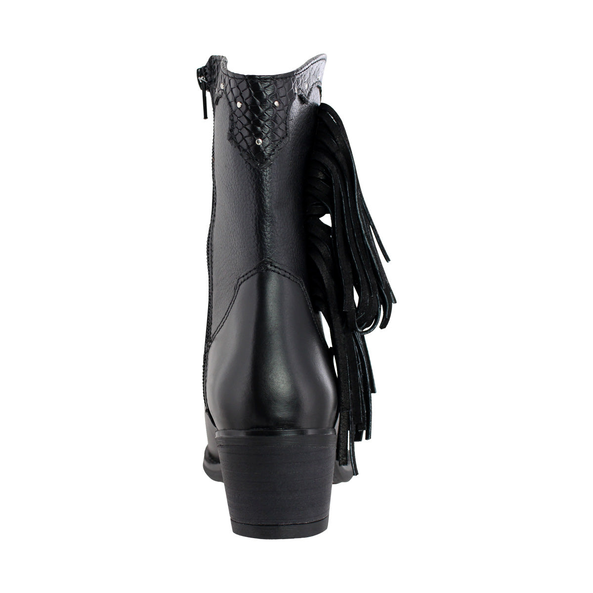 Bota Vaquera Mujer 96121 Davina Piel Negro