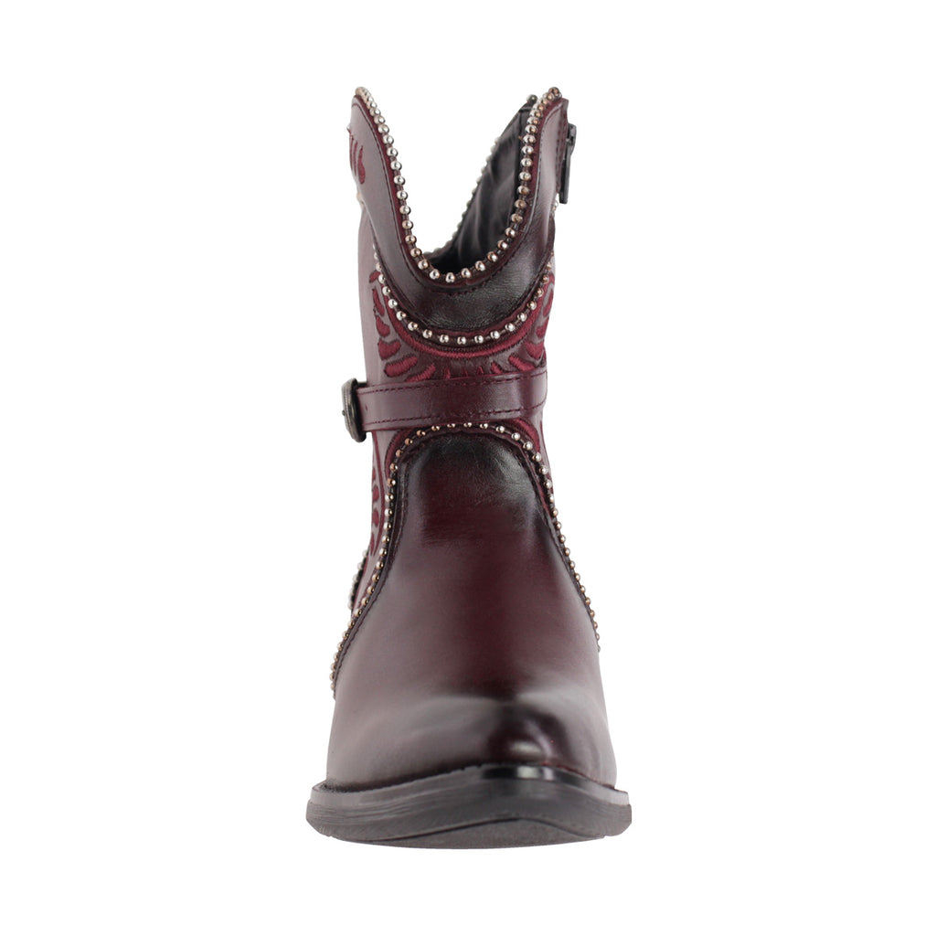 Bota Vaquera Mujer 96150 Piel Vino