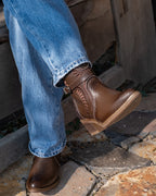 Bota Vaquera Mujer 96150 Davina Piel Café