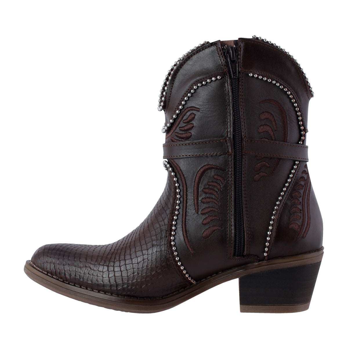 Bota Vaquera Mujer 96150 Davina Piel Café
