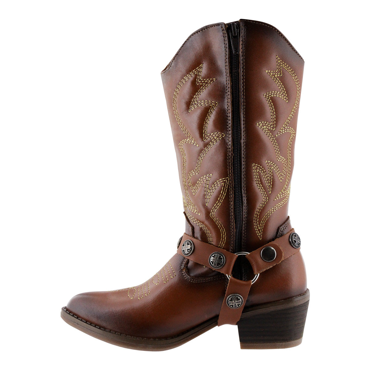 Bota Vaquera de Mujer 96390 Piel Davina Maple