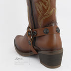 Bota Vaquera de Mujer 96390 Piel Davina Maple