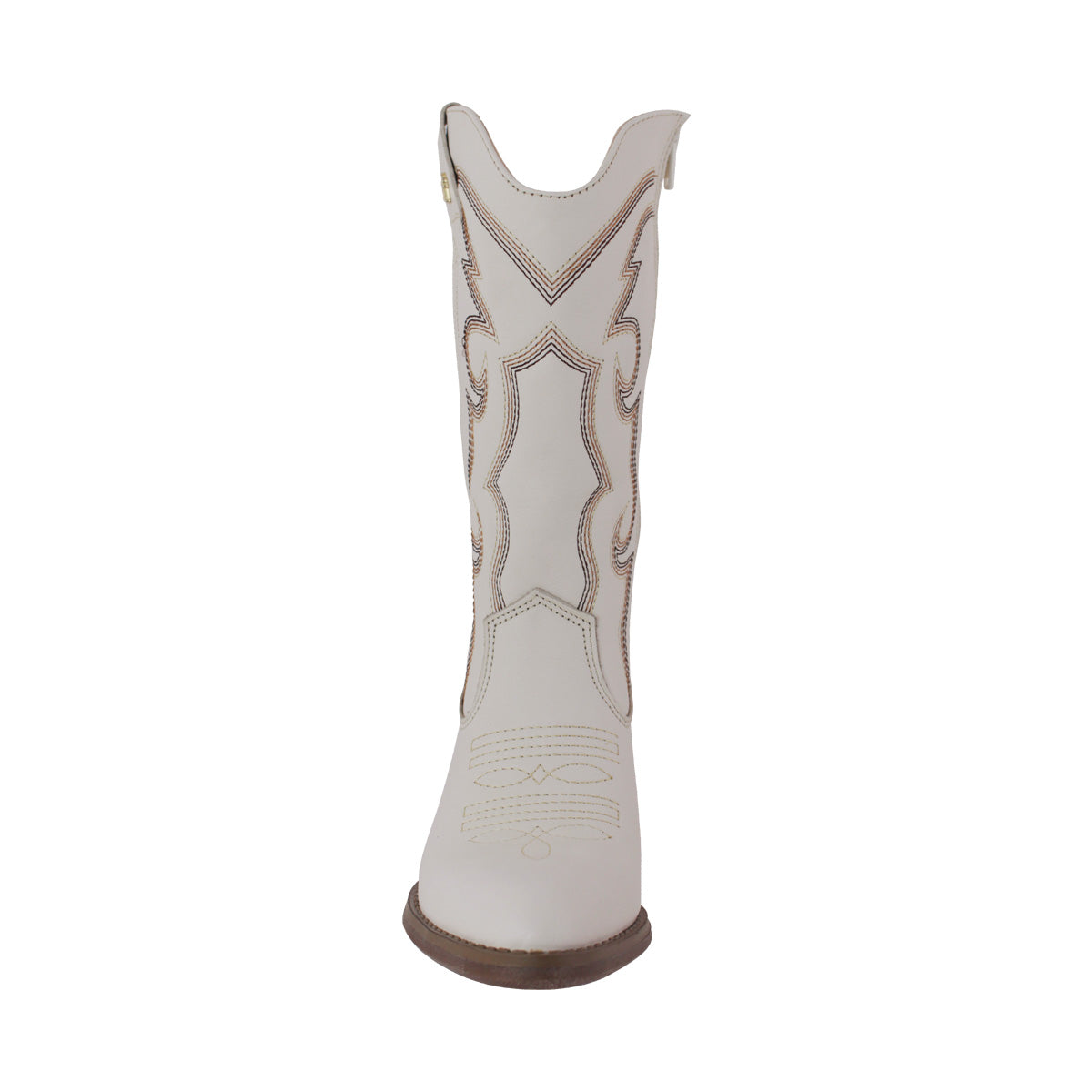 Bota Vaquera Mujer 96393 Davina Piel Marfil