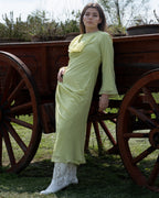 Bota Vaquera Mujer 96393 Davina Piel Marfil