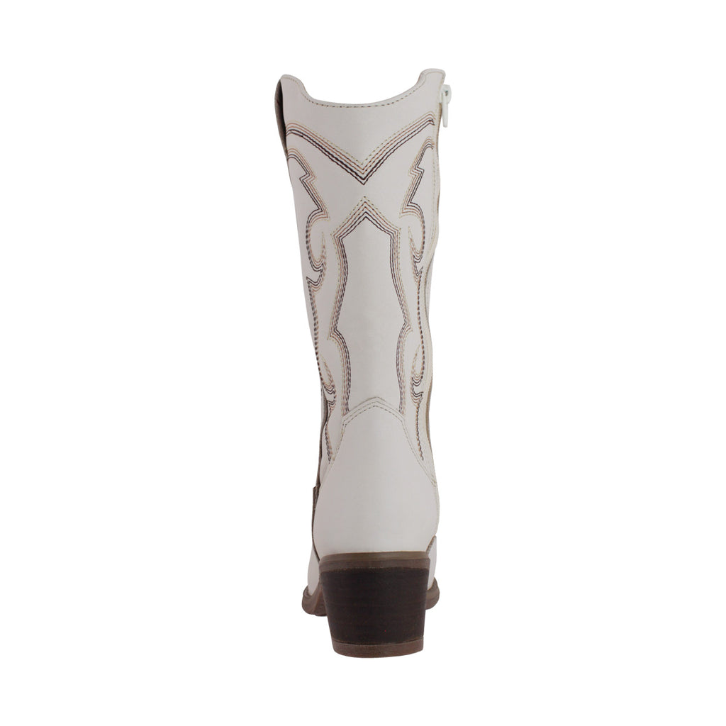 Bota Vaquera Mujer 96393 Davina Piel Marfil