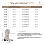 Bota Vaquera Mujer 96393 Davina Piel Marfil