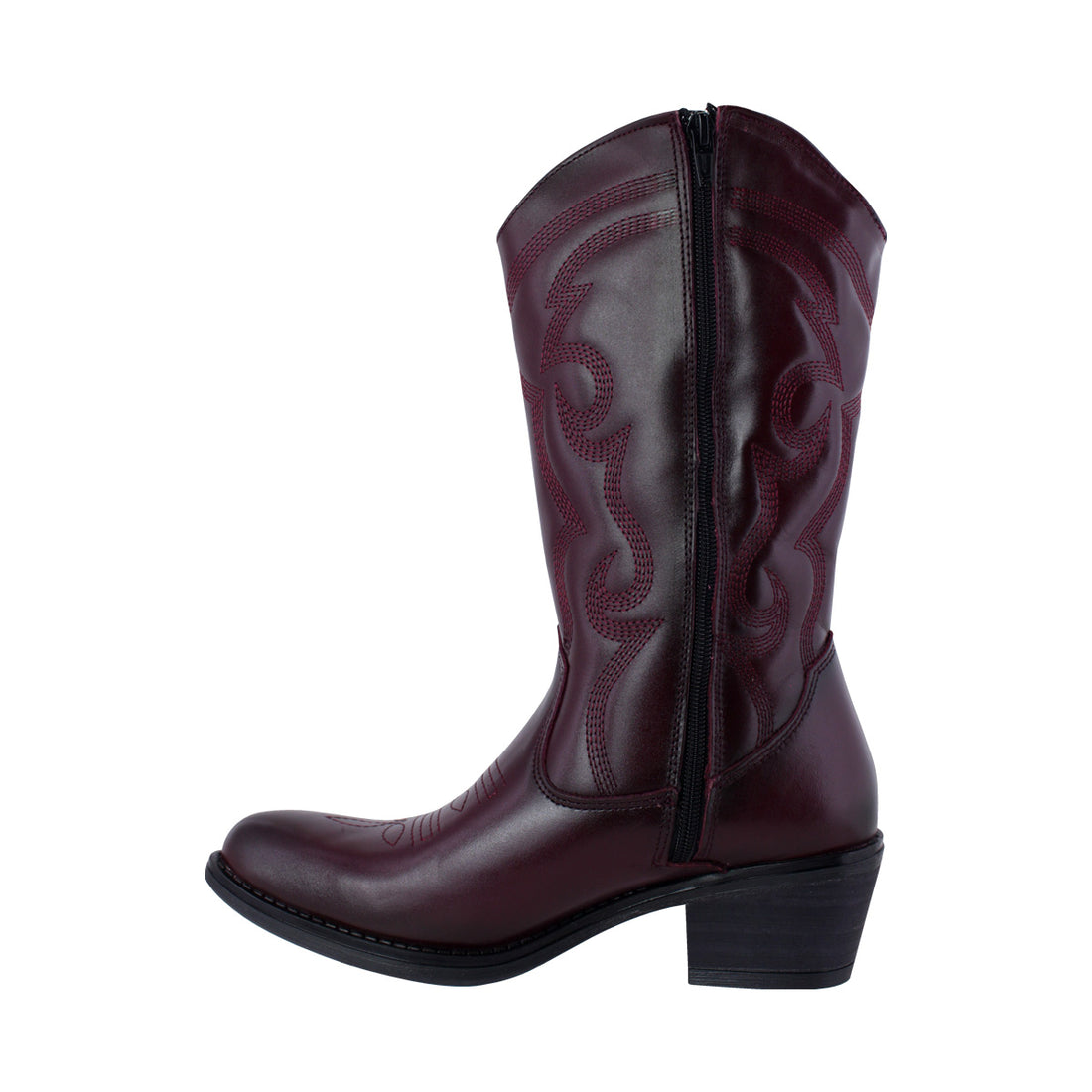 Bota Vaquera Mujer 96393 Davina Piel Vino